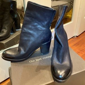 The Last Conspiracy Ankle Boots - Women’s Darla Trento - Black Leather - size 40
